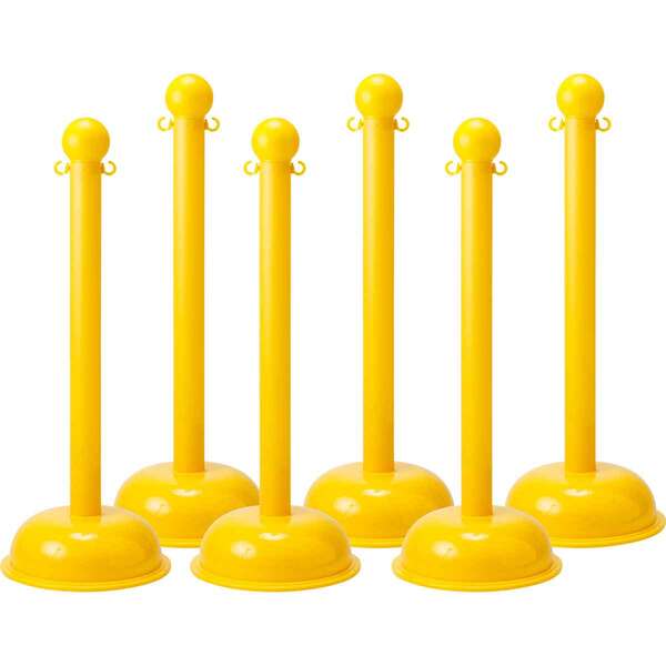 Оградительные столбы BRADYPOST-YELLOW желтого цвета